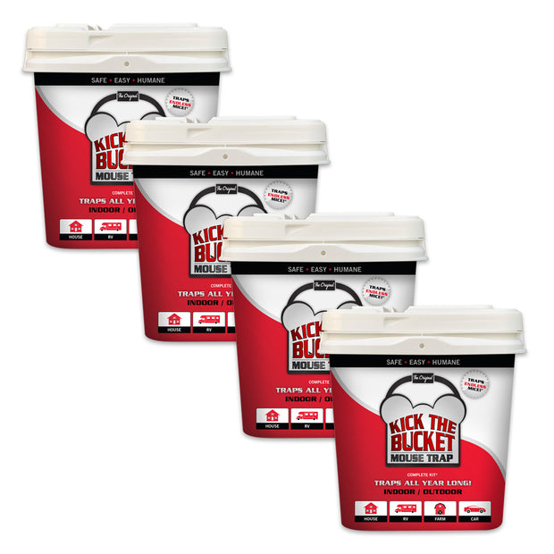 Kick The Bucket Mouse Trap - 4 Pack